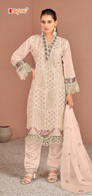 Fepic Rosemeen 1952 C Organza Embroidered Heavy Handwork Pakistani Suits