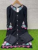 Laxuria Trendz 1450 Designer Stylish Classic Embroidery Work Pakistani Pret Kurti