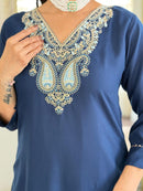 Sanskariti 8978 Reyon Slub With Attractive Goergeous Embroidery Work Stylish Indian Kurti