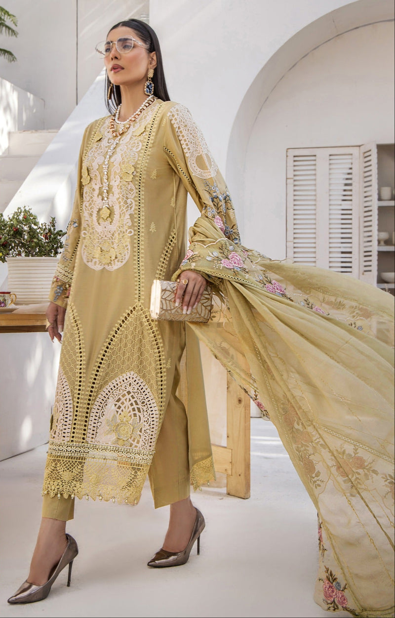 Alif A 177 B Pure Cotton With Heavy Embroidery Work With Jarkan Work Pakistani Suits