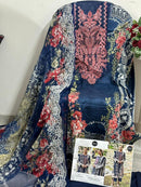 Mehbbob Tex 1416 B Pure Cotton With Patch Work Pakistani Daily Wear Suits