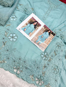 Ziaaz Designs Code 931 B Cambric Cotton Cutwork Pakistani Kameez