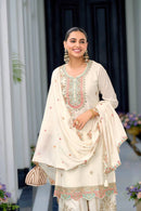 SR 1679 Heavy Chinon Silk With Multy Thread Embroidery Sequence Work Suits