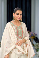 SR 1679 Heavy Chinon Silk With Multy Thread Embroidery Sequence Work Suits