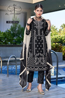 Al Fathima 101 A Faux Georgette Heavy Embroidery With Hand Work Pakistani Suits