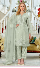 Fepic Rosemeen 1980 Organza Embroidered Worked Pakistani Suits