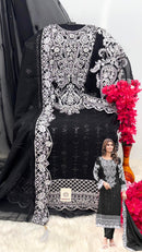 Shanaya S 198 Fox Georgette Embroidery Sequence Heavy Khatali Handwork Pakistani Suits