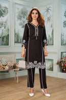 BE 353 Reyon Embroidery Work With Cut Work And Latkan Work Pakistani Pret