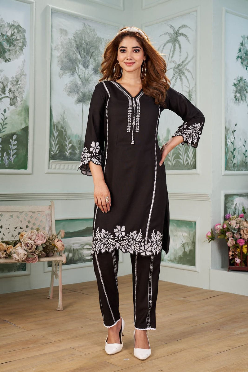 BE 353 Reyon Embroidery Work With Cut Work And Latkan Work Pakistani Pret