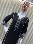 BE 353 Reyon Embroidery Work With Cut Work And Latkan Work Pakistani Pret