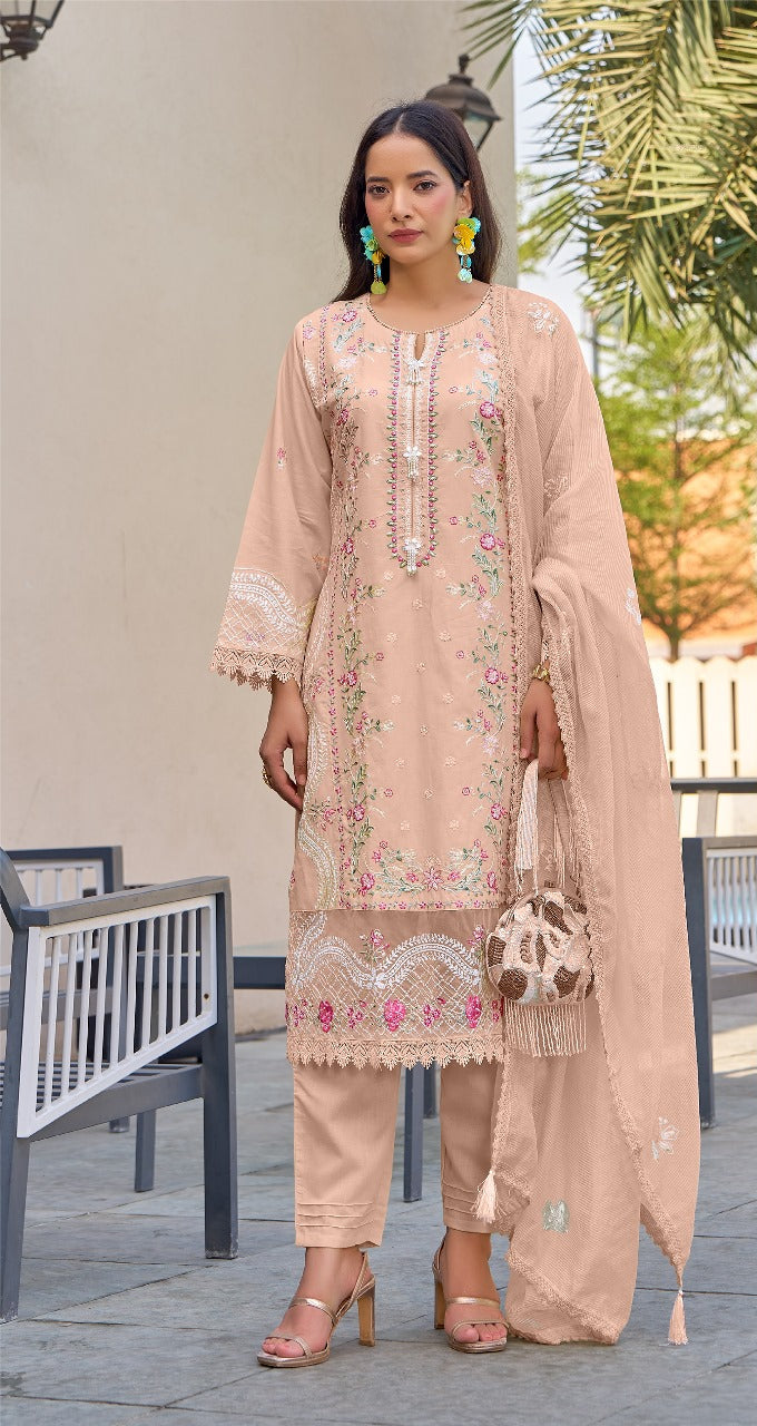 Fepic Rosemeen C 2013 C Cambric Embroidered Worked Pakistani Suits