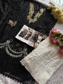 Ziaaz Designs Code 596 Rayon Sequins Schiffli Work Embroidered Pakistani Suits