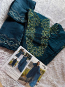 Johra Tex JT 169 B Cambric Cotton With Heavy Embroidery Work Pakistani Suits