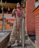 Noori Anarkali Plazo Duppta With Perls Works Suits