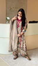 Noori Anarkali Plazo Duppta With Perls Works Suits