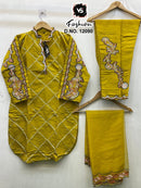 Vs 12090 B Designer Stylish Heavy Embroidered Tunic Enhance Kurti