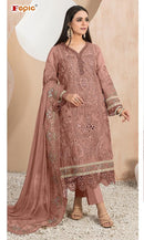 Fepic Rosemeen C 1824 Organza Embroidered With Aplique And Pearl Work Readymade Pakistani Suits