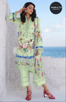 Mehboob Tex 1653 B Pure Cotton Print With Embrodairy Self Work Pakistani Suits