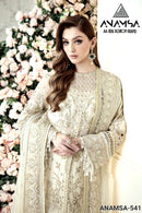 Anamsa 541 Pure Fox Georgette With Heavy Embroidered With Sequence Work Readymade Pakistani Suits