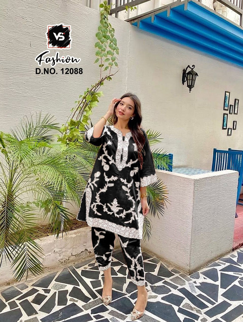 Vs 12088 C Designer Cord Suit With Beautiful Emboridery Work Pakistani Pret