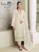 Laxuria 1524 B Designer Tunic With Gorgeous Heavy Embroidery Work Pakistani Pret Kurti