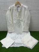 Laxuria 1524 B Designer Tunic With Gorgeous Heavy Embroidery Work Pakistani Pret Kurti