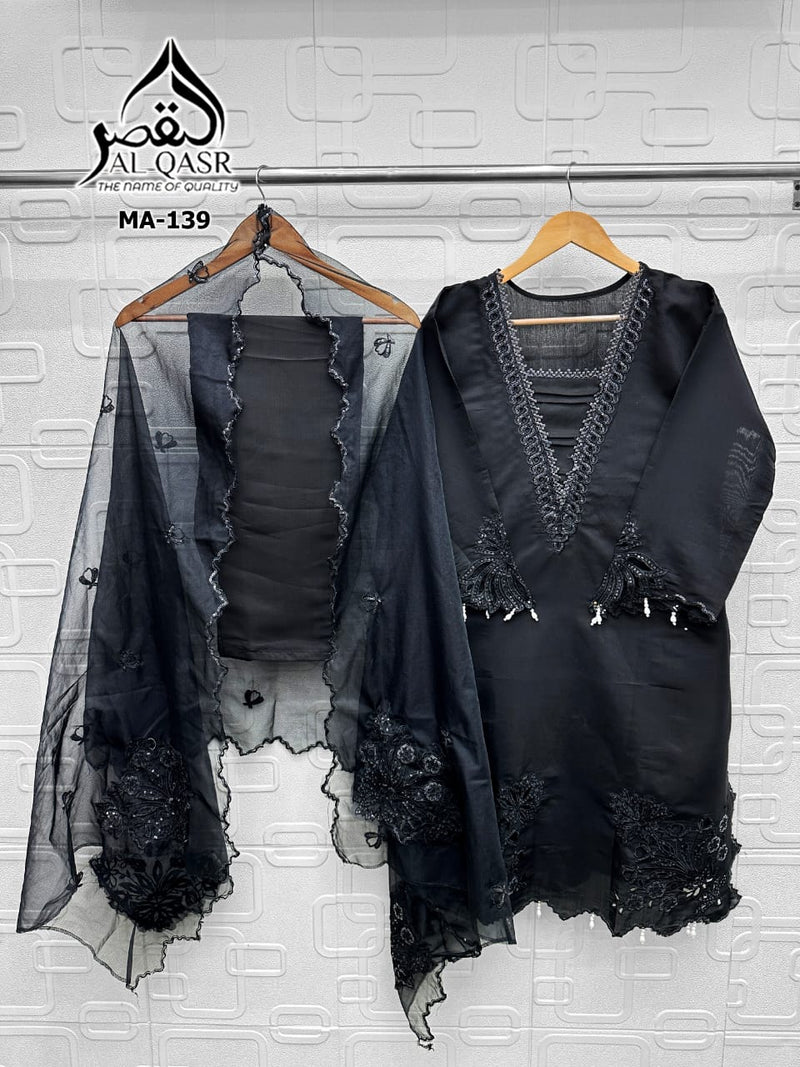 Al Qasr 139 D Designer Wear With Beautiful Heavy Embroidered Paired Pakistani Pret Kurti