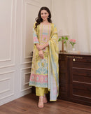 Mannat Designer 7778 Pakistani Flowers Bloom Beautifully Decorated With Digital Prints Suits Set