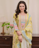 Mannat Designer 7778 Pakistani Flowers Bloom Beautifully Decorated With Digital Prints Suits Set