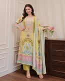 Mannat Designer 7778 Pakistani Flowers Bloom Beautifully Decorated With Digital Prints Suits Set