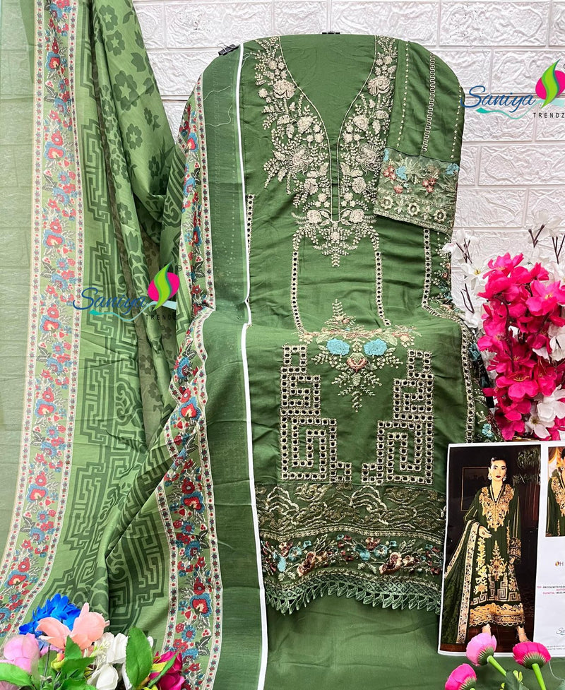 Saniya Trendz 7121 D Rayon With Chikankari Embroidered Worked Pakistani Suits