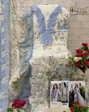 Hazzel 0309 Pure Cotton Printed And Embroidery Patches Pakistani Suits