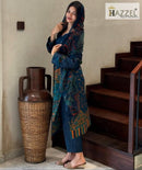 Hazzel Maria B 304 A Pure Cambric Cotton Print With Heavy Embroidery Patches Pakistani Suits
