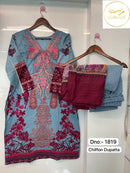 Mannat Clothing 1819 Lawn Cotton With Heavy Patch Work Readymade Pakistani Suits