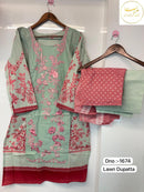 Mannat Clothing 1674 Readymade Lawn Suits With Heavy Multiple Patches Pakistani Suits