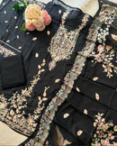 Shree Fab KT 137 A Pure Viscous Maslin Digital Print With Aari And Hand Work Readymade Pakistani Suits
