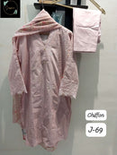 Sapphire Jazmin 69 B Lawn Cotton With Chikanwork Print Patch Readymade Pakistani Suits