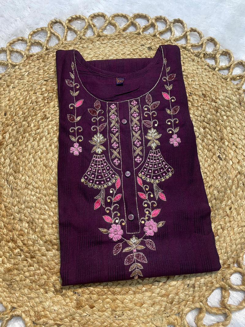 AL 104 Viscose Hand Work Ethnic Kurti