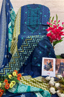 Taj Creations 450 Pure Cotton Print With Heavy Embroidery Work Pakistani Suits