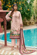 Taj Creations 596 Pure Cotton Print With Heavy Self Embroidery Work Pakistani Suits