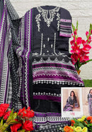 Taj Creations 593 Pure Cotton Print With Heavy Self Embroidery Work Pakistani Suits