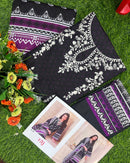 Taj Creations 593 Pure Cotton Print With Heavy Self Embroidery Work Pakistani Suits