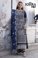 Johra Tex JT 171 Cambric Cotton With Heavy Embroidery Work Readymade Pakistani Suits
