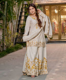 SSR 514 Presenting New Designer Party Wear Look Top Sharara Embroidery Sequence Work Suit