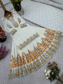 SSR 514 Presenting New Designer Party Wear Look Top Sharara Embroidery Sequence Work Suit