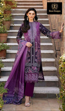 Ziaaz Designs Code 888 Cambric Cotton Shaded Heavy Embroidery Work Pakistani Suits