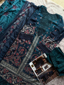 Ziaaz Designs Code 887 Cambric Cotton Shaded Heavy Embroidery Work Pakistani Suits