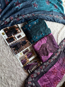 Ziaaz Designs Code 887 Cambric Cotton Shaded Heavy Embroidery Work Pakistani Suits