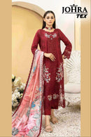 Johra Tex JT 177 Cambric Cotton With Heavy Embroidery Work Pakistani Suits