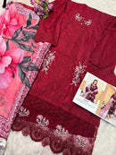 Johra Tex JT 177 Cambric Cotton With Heavy Embroidery Work Pakistani Suits